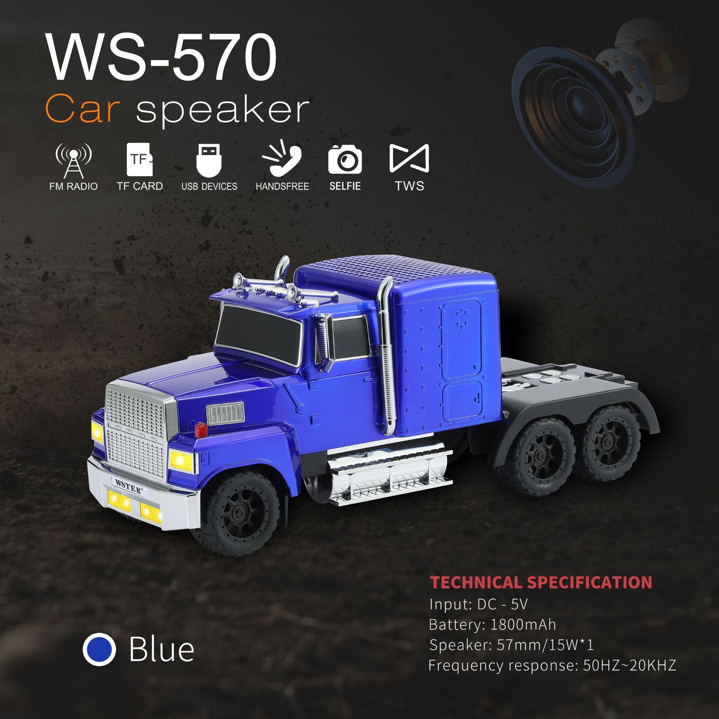 Big Truck Model Bluetooth Speaker🚚