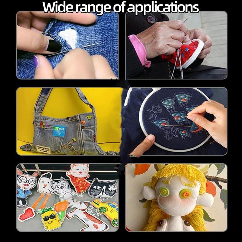 🧵34PCS Big Eye Steel Needles Set