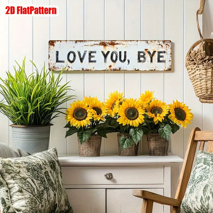 Love You Bye Sign Above Door Wall Decor for Home