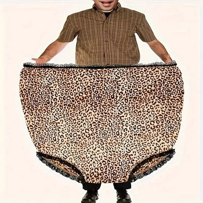 😂 Giant Leopard Print Prank Panties - Unisex Novelty Party Joke Gift