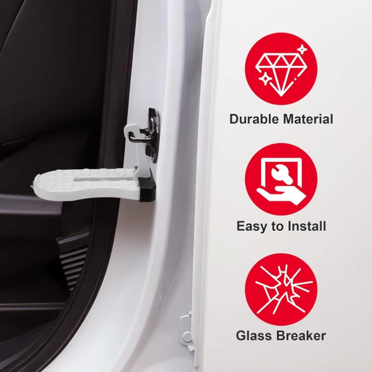 🔧 Universal Foldable Car Door Step