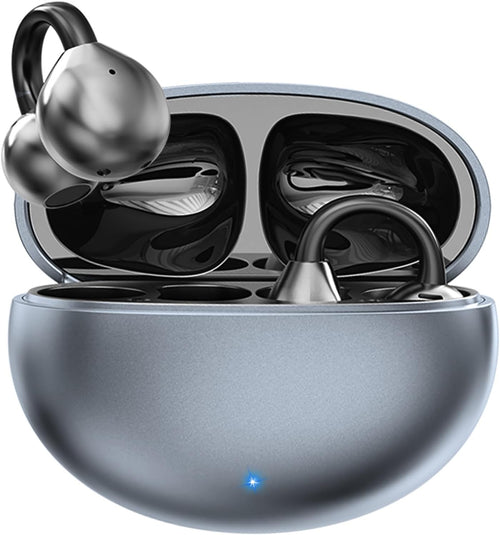 Clip-On Open Ear Wireless Earbuds | Bluetooth 5.4 AI Translation Headphones