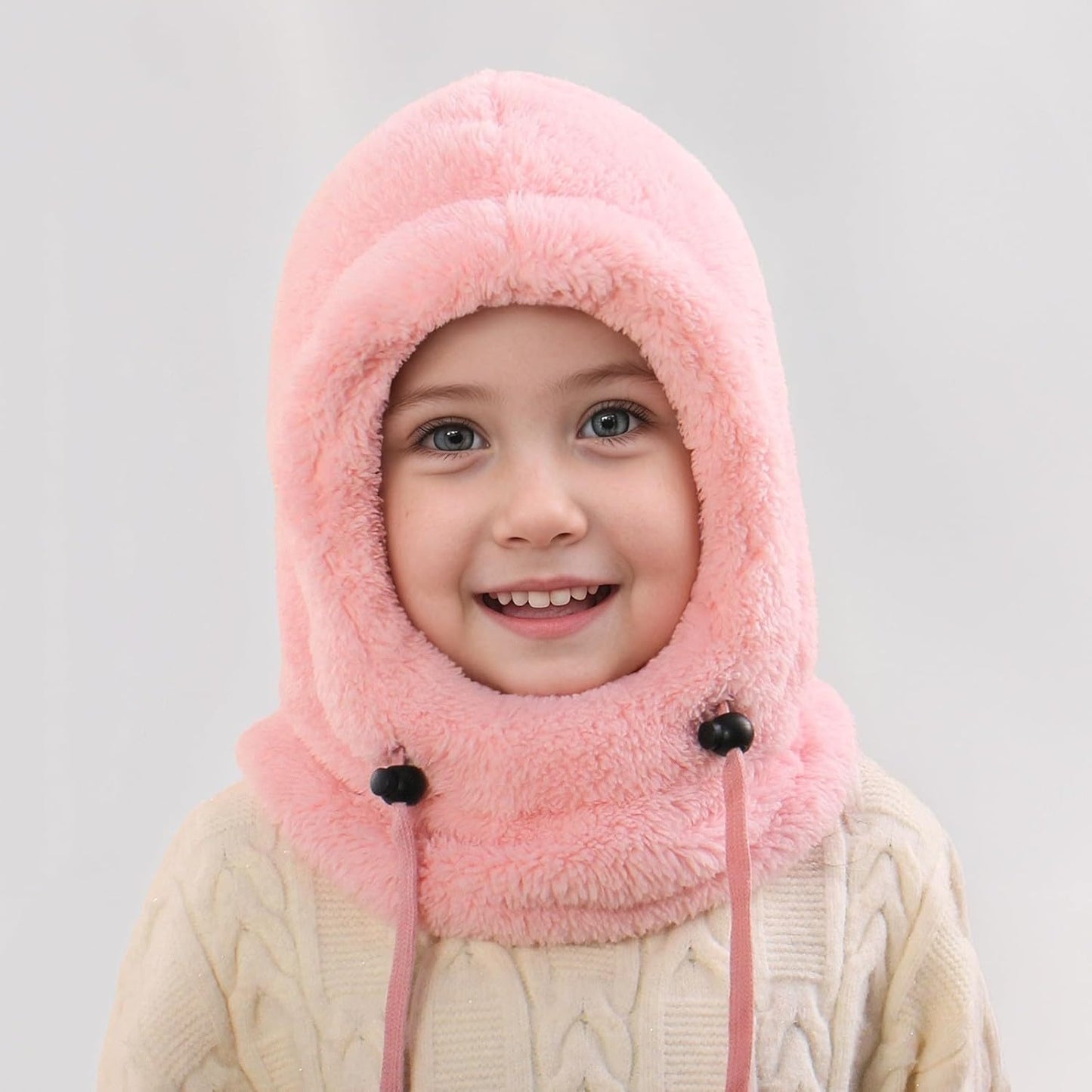 Adjustable Kids Fleece Ski Mask | Windproof Warm Hat