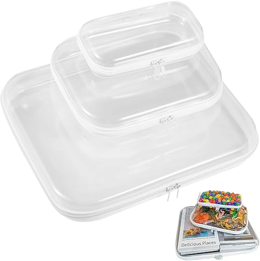 Clear Hard Shell Zippered Cases