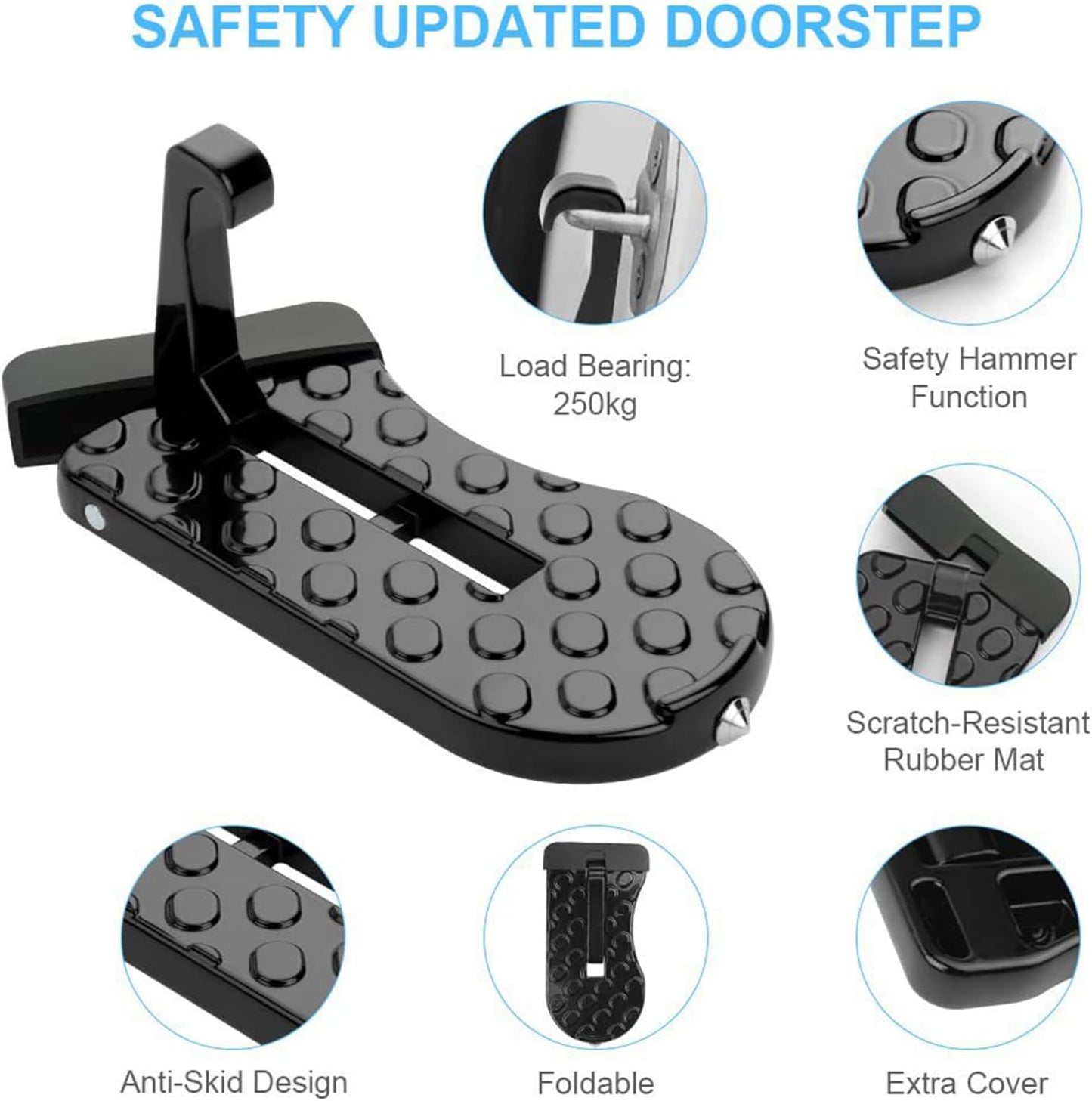 🔧 Universal Foldable Car Door Step