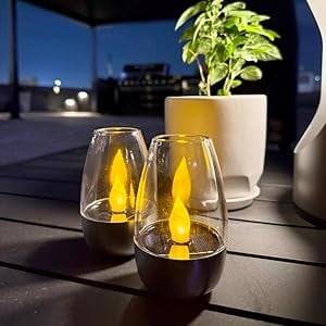 Solar Power Tea Lights Flameless Flicker