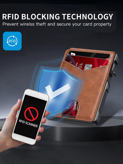 Slim Aluminum Pop-Up Wallet