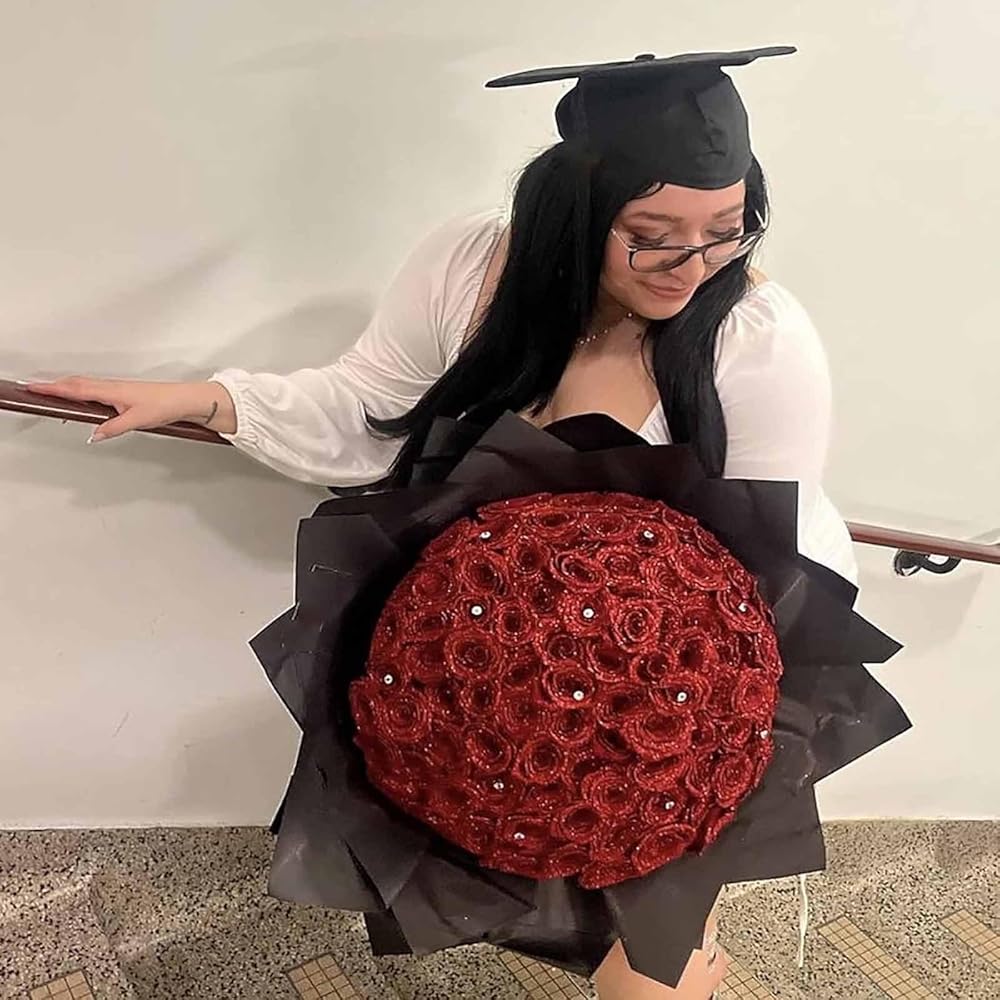 Glitter Faux Roses Bouquet