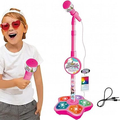Kids Karaoke Machine with Mic & Guitar – Sing & Play with Lights!
