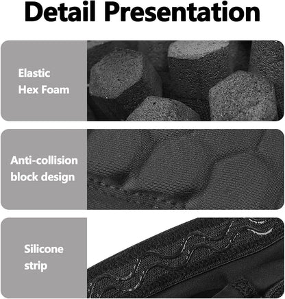 2X Outdoor Soccer/Football Shin Guards - Honeycomb Calf Protective Gear