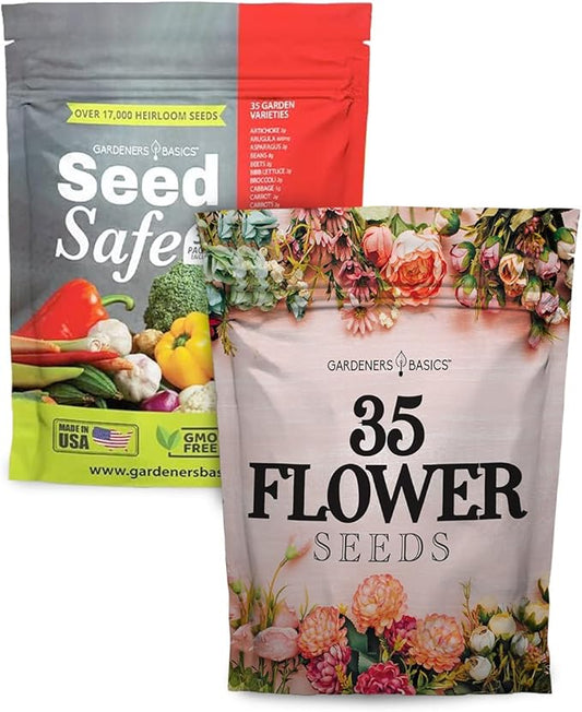 Ultimate Survival & Bloom Bundle 🌿🌸 – 70 Heirloom Seed Varieties for Food Security & Pollinator Gardens