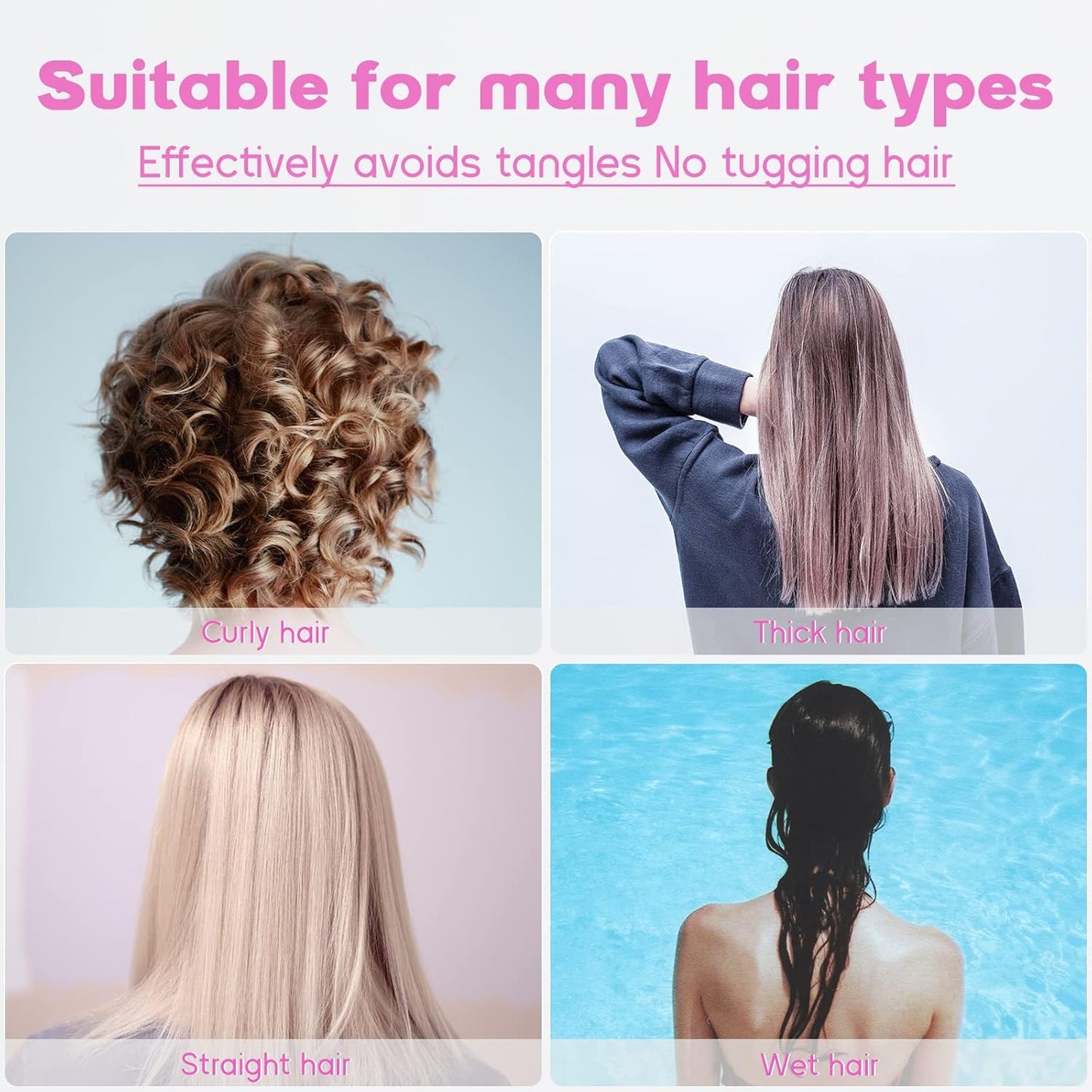 Wet & Dry Detangling Brush for Women & Kids