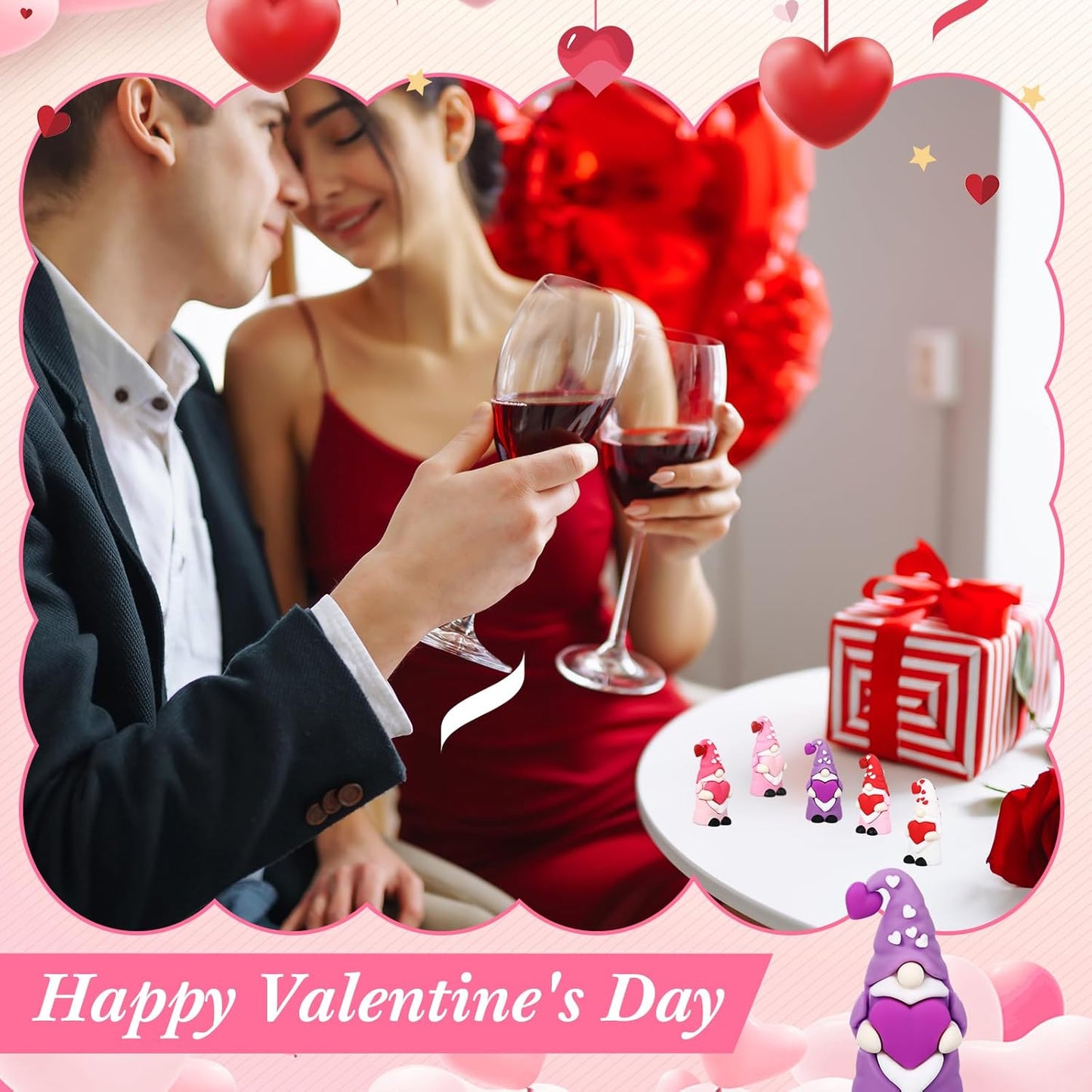 Cute Tiny Heart Gnomes