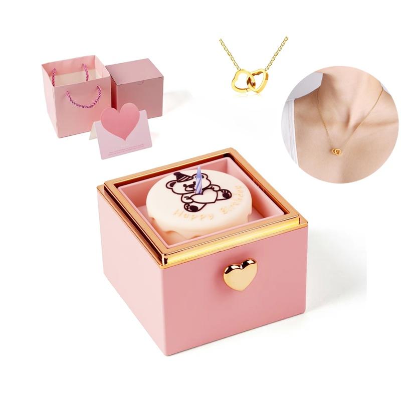Cute Teddy Bear with Preserved Rose