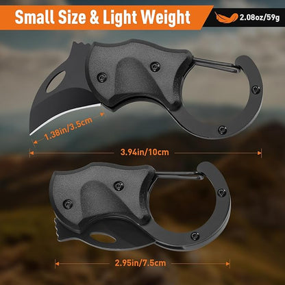 Mini Folding Knife Keychain - Portable Multi-purpose Gift for Camping & Holidays