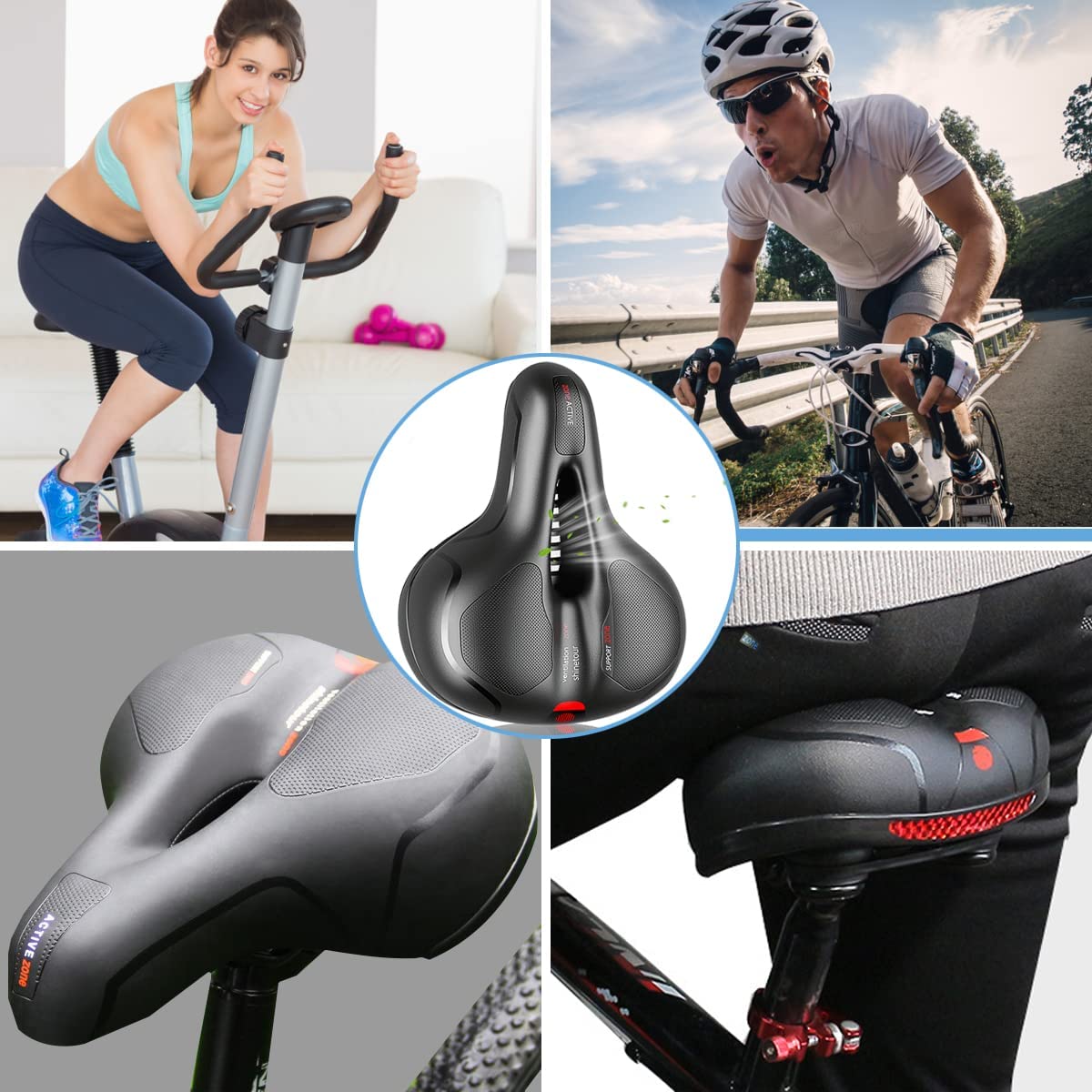CloudRide™ – Breathable Hollow Bike Saddle