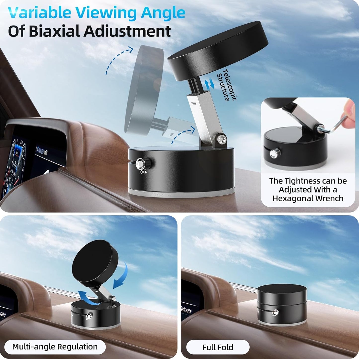 Vacuum Suction Magnetic Phone Holder