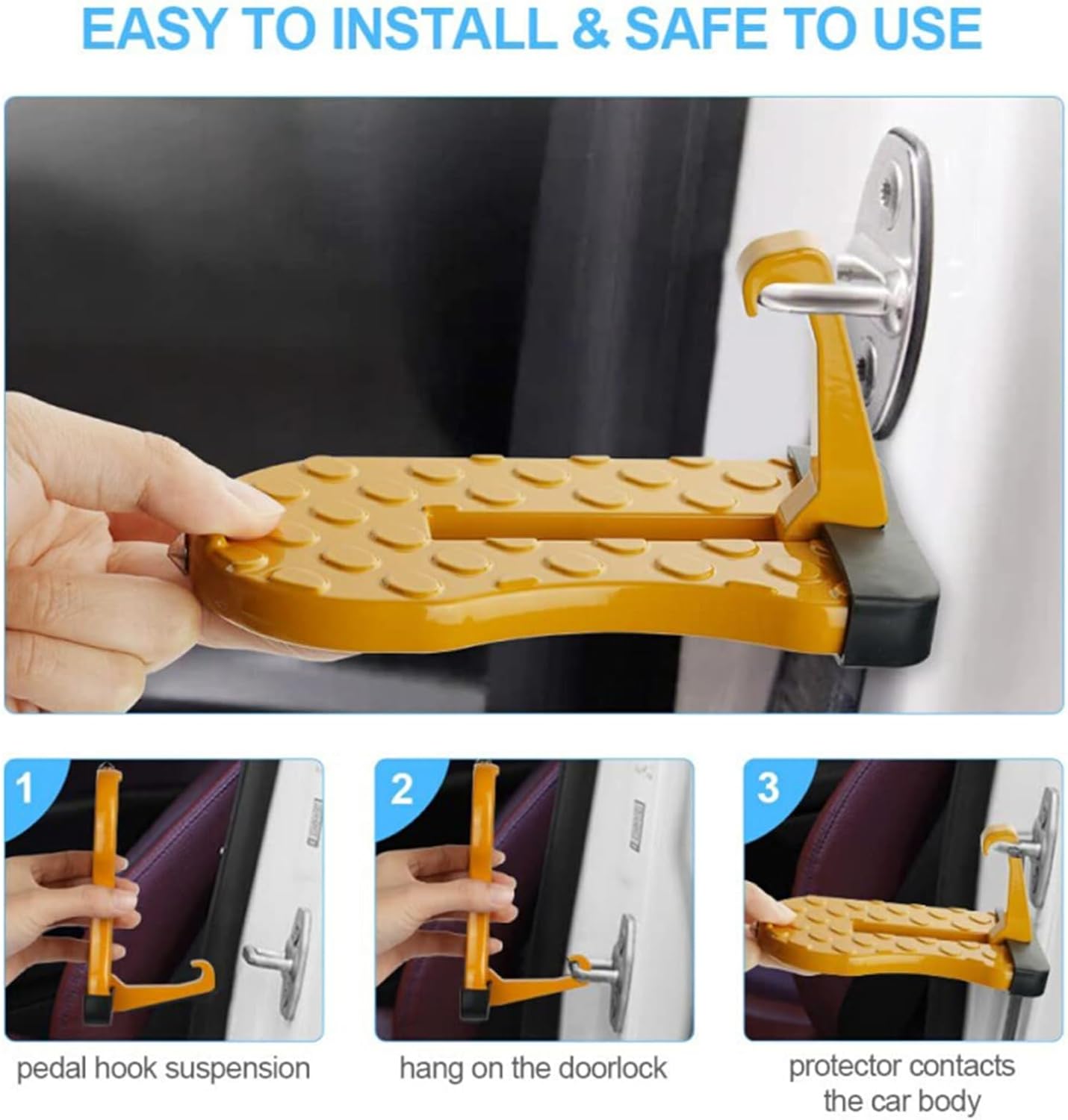 🔧 Universal Foldable Car Door Step