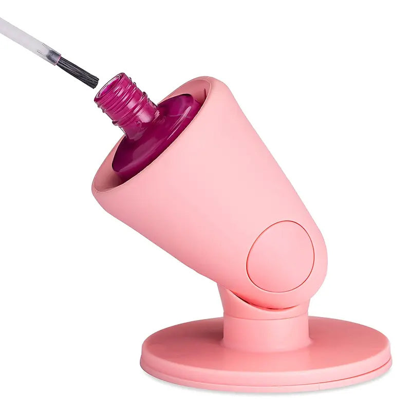Nail Art Essential: Anti-Spill Suction Polish Holder