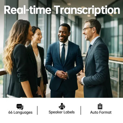 Clip-On Open Ear Wireless Earbuds | Bluetooth 5.4 AI Translation Headphones