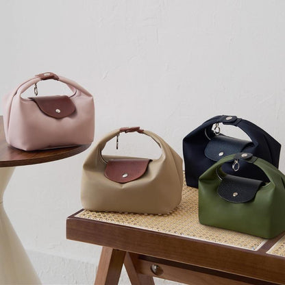 Stylish Nylon Crescent Satchel with Adjustable Strap