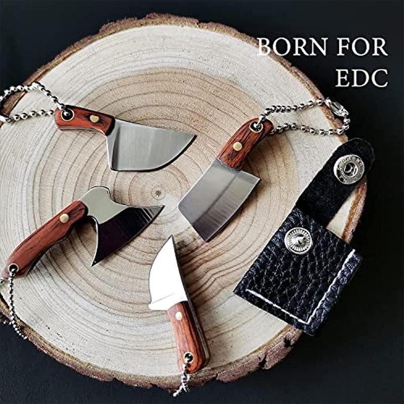 4-Piece EDC Pocket Knife Set for Camping