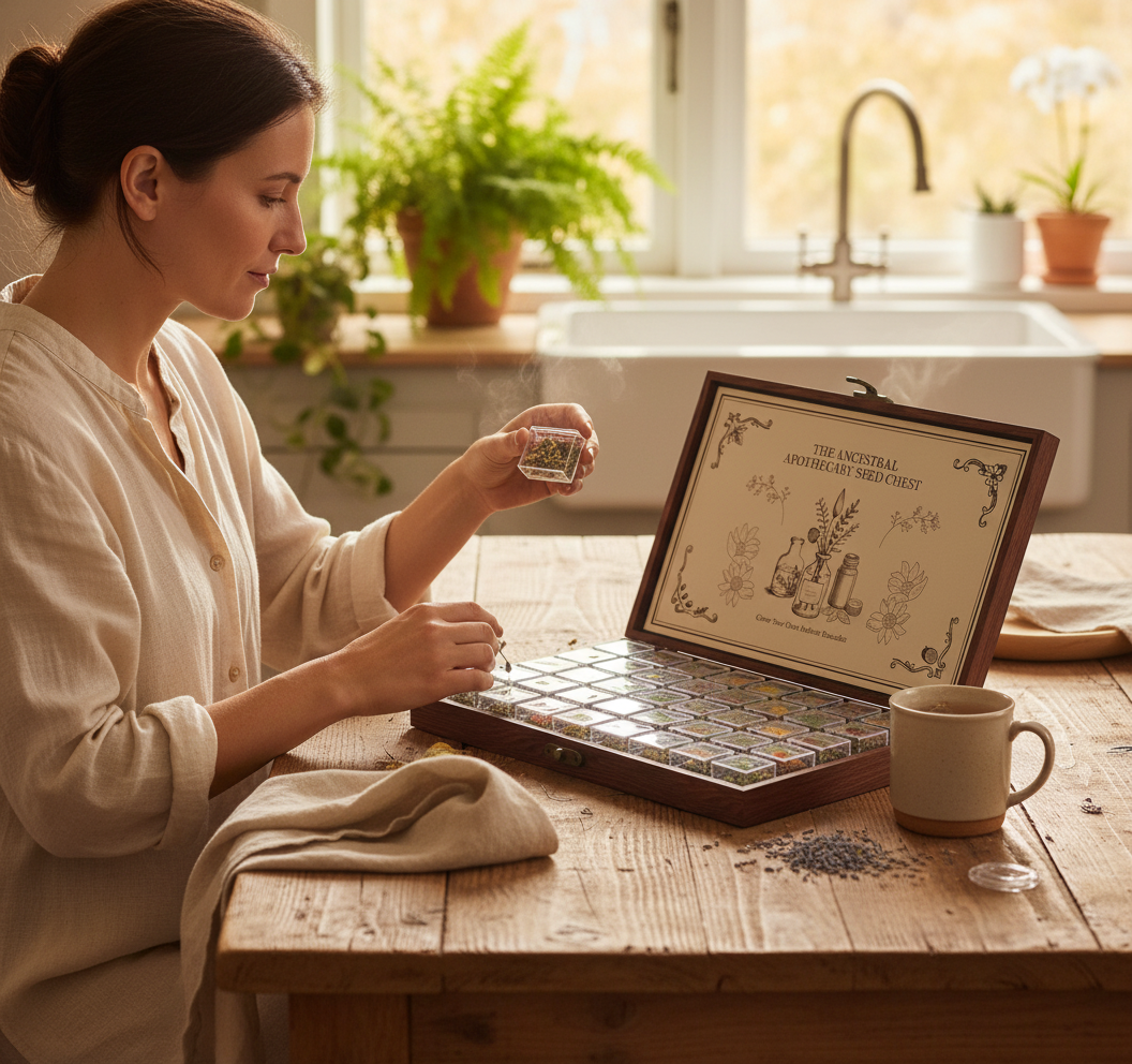 The Ancestral Apothecary Seed Chest - 40 Varieties of Medicinal Herb Seeds