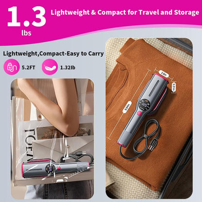 Portable Garment Steamer - 5s Heat, 7 Modes, Swivel Handle