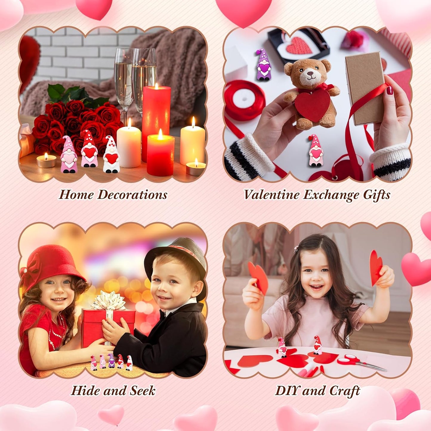 Cute Tiny Heart Gnomes