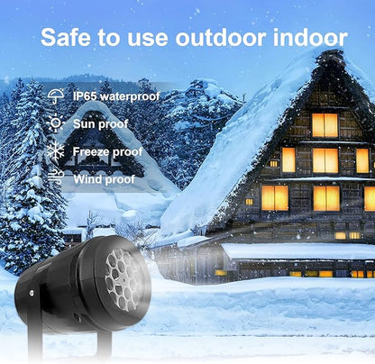 16-Pattern USB Christmas Projector – Home & Car Holiday Magic!