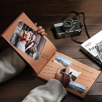 Adventure Book Handcrafted Diary Photo Scrapbook