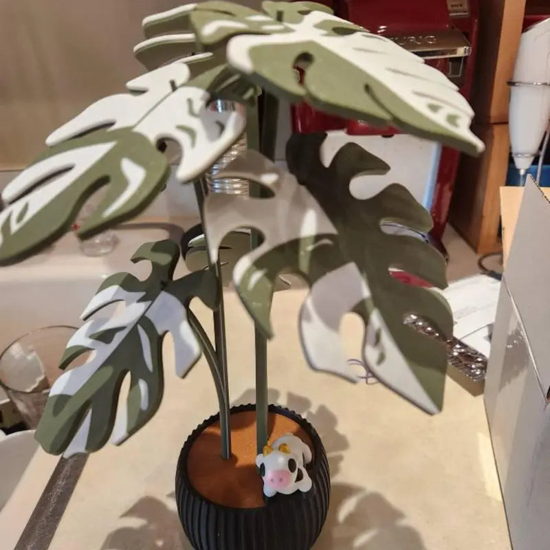 Monstera Plant Coaster Set