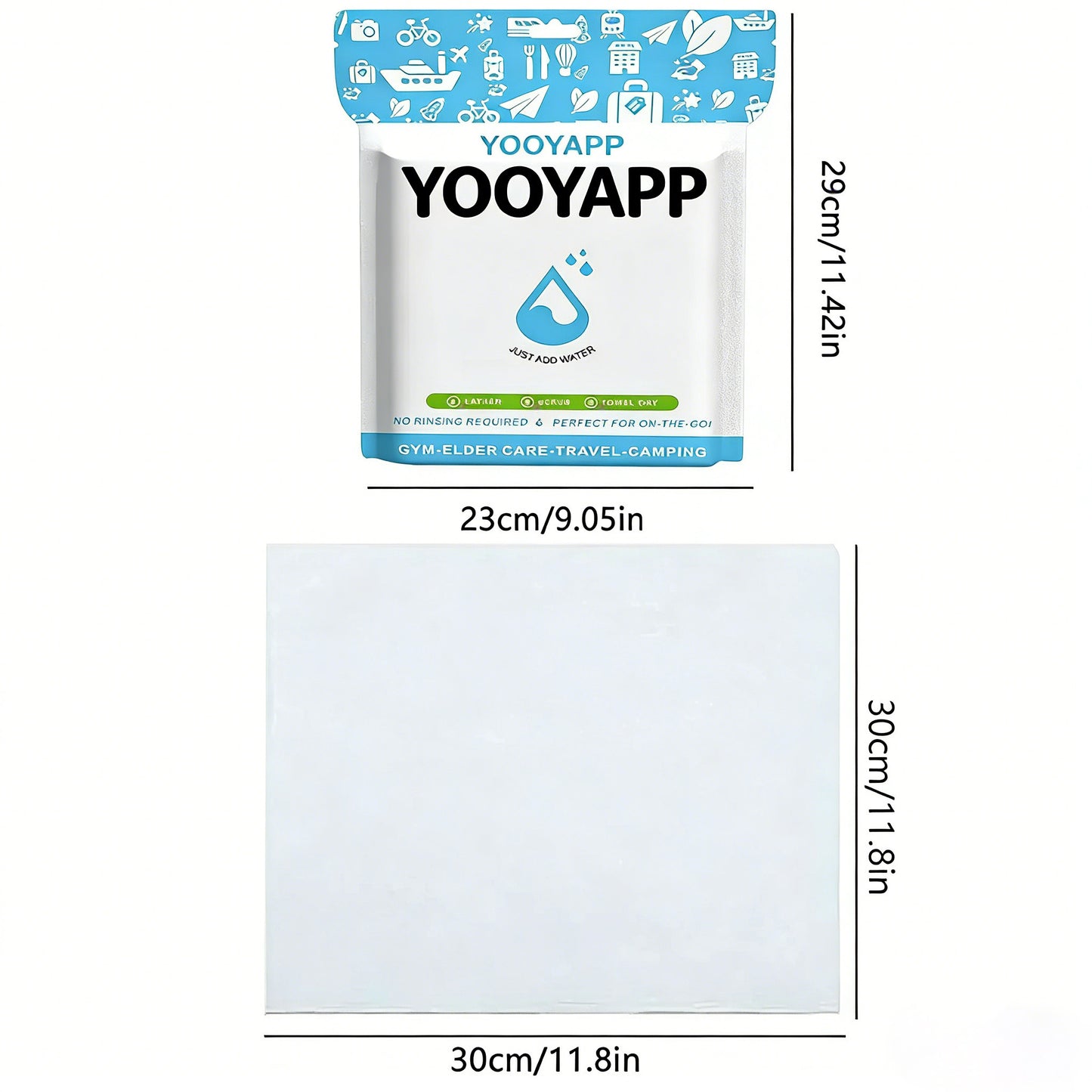 NoRinse Gentle Care Towels Pack