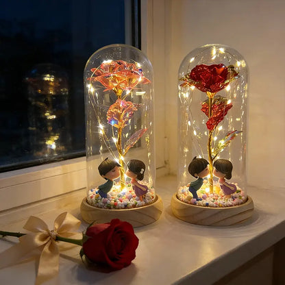 Valentine's Day Artificial Gold-Plated Rose