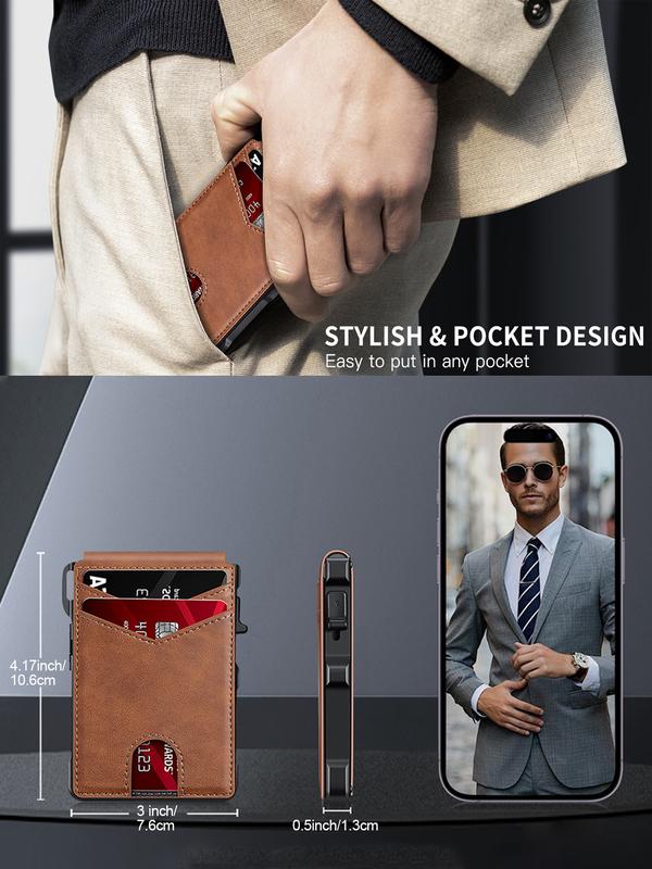 Slim Aluminum Pop-Up Wallet