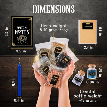 Witchcraft Supplies Kit for Witch Altar