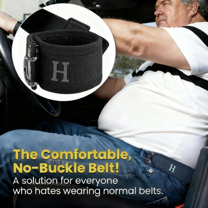 Metal Hook Tactical Elastic Belt