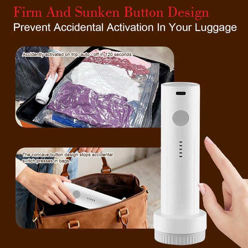 Cordless Rechargeable Vacuum Compression Bag Set