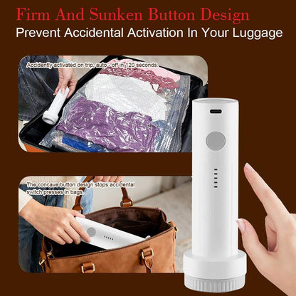 Cordless Rechargeable Vacuum Compression Bag Set