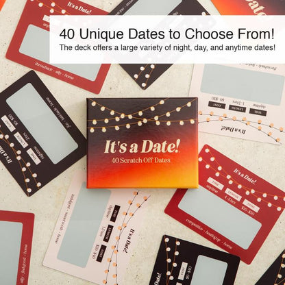 40 Romantic Scratch Off Date Night Cards for Couples