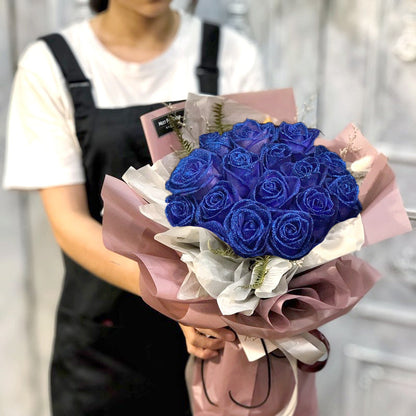 Glitter Faux Roses Bouquet