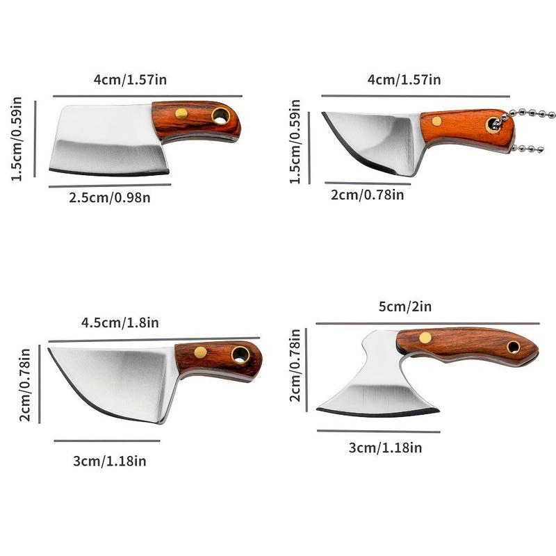 4-Piece EDC Pocket Knife Set for Camping