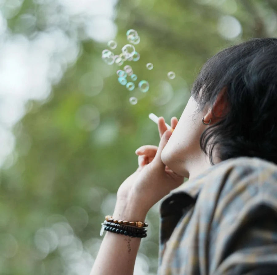 Cigarette box bubble toy