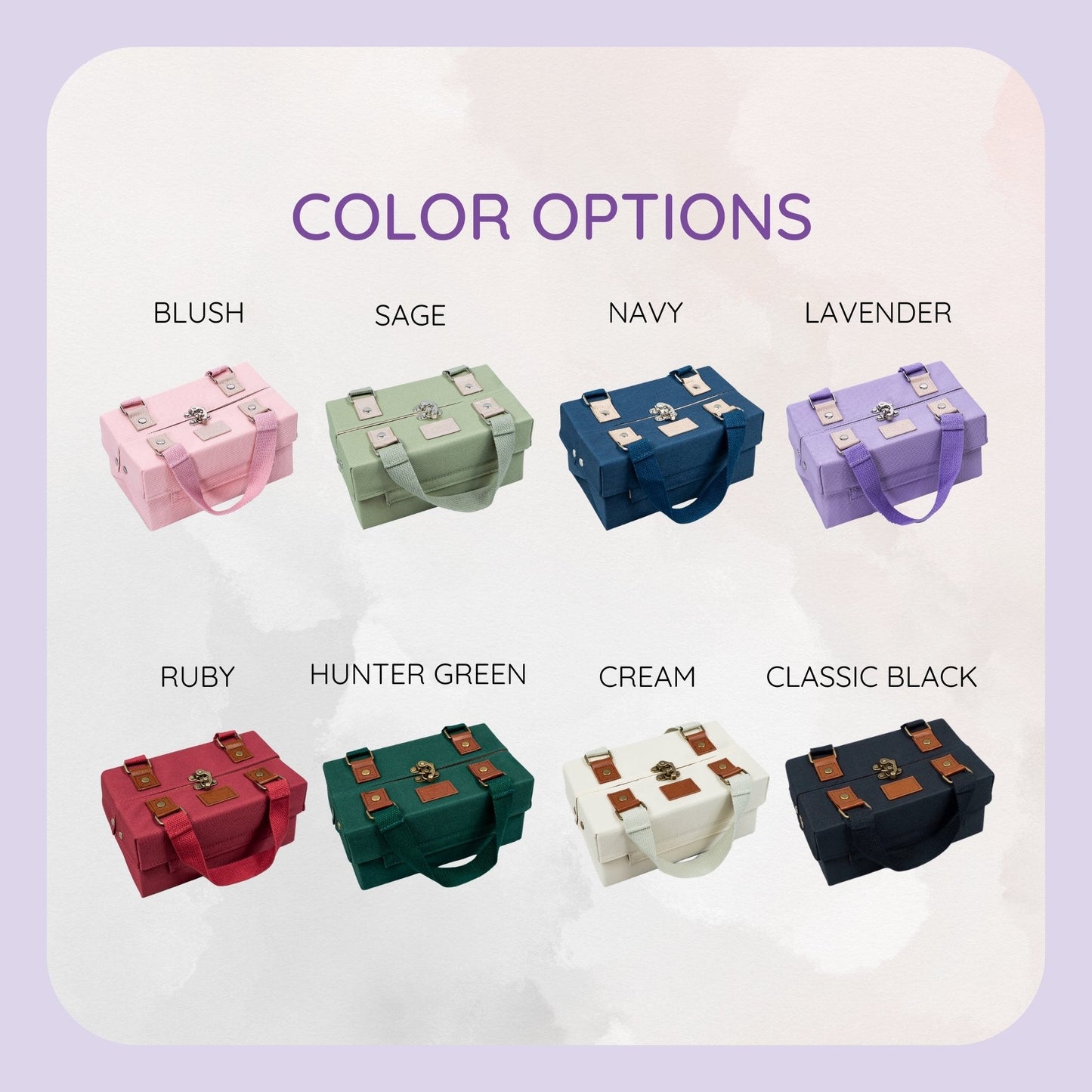 Leather Cosmetic Bag That Opens Into a Tray