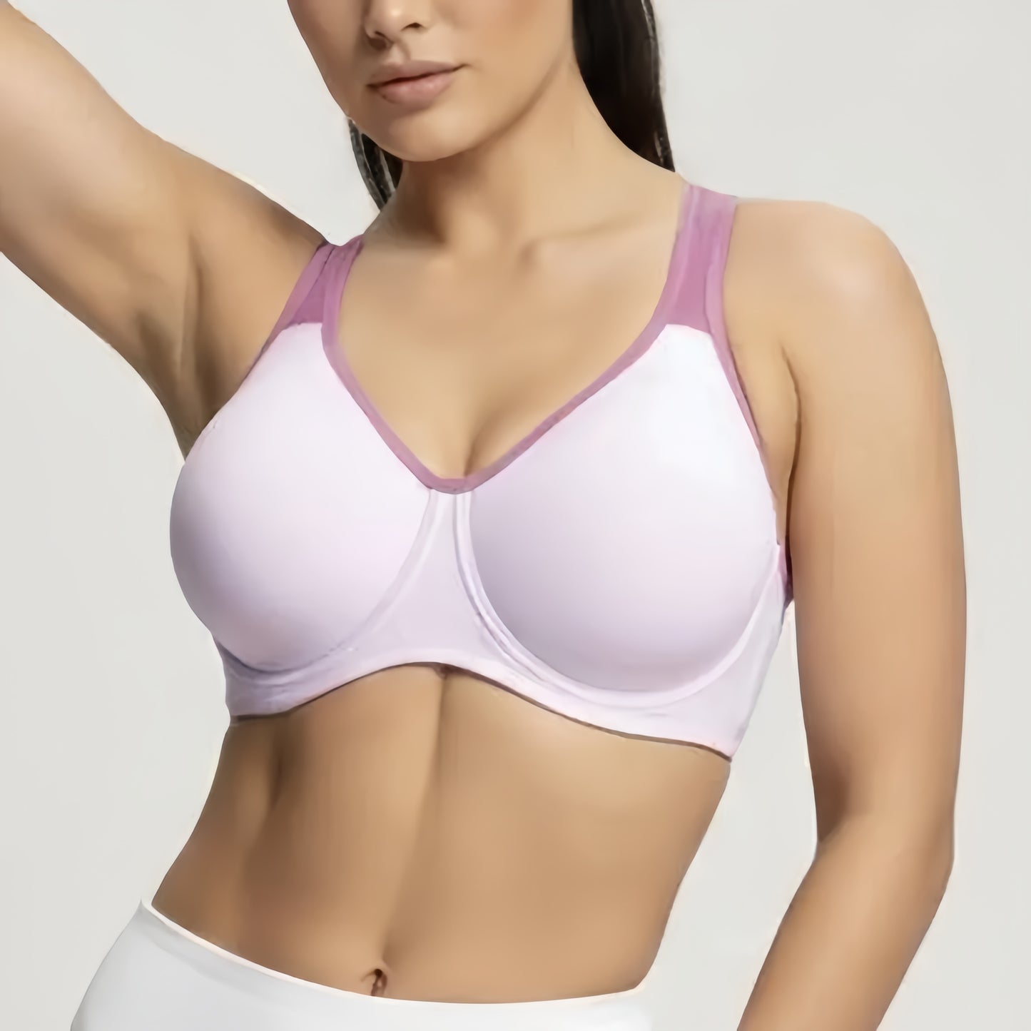 Wide Strap Underwire Sports Bra