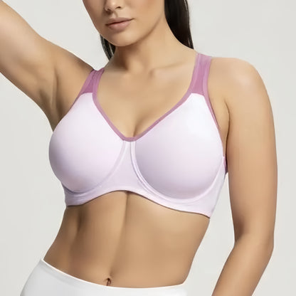 Wide Strap Underwire Sports Bra