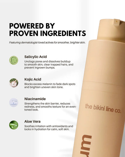3-in-1 Bikini Line Serum: Banish Ingrown Hairs, Dark Spots & Razor Bumps