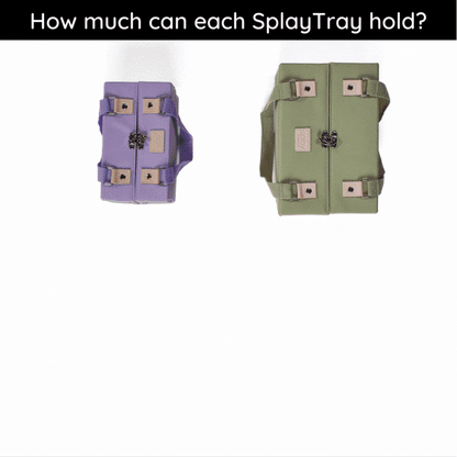 Leather Cosmetic Bag That Opens Into a Tray