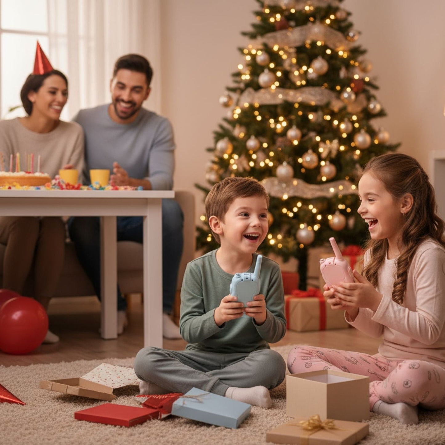 Kids'  Video Walkie-Talkie – 2-Pack HD Intercom for Playful, Secure Communication