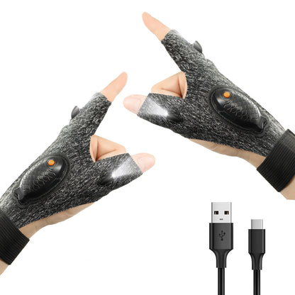 LED Light Fishing Gloves – Lightweight & Breathable